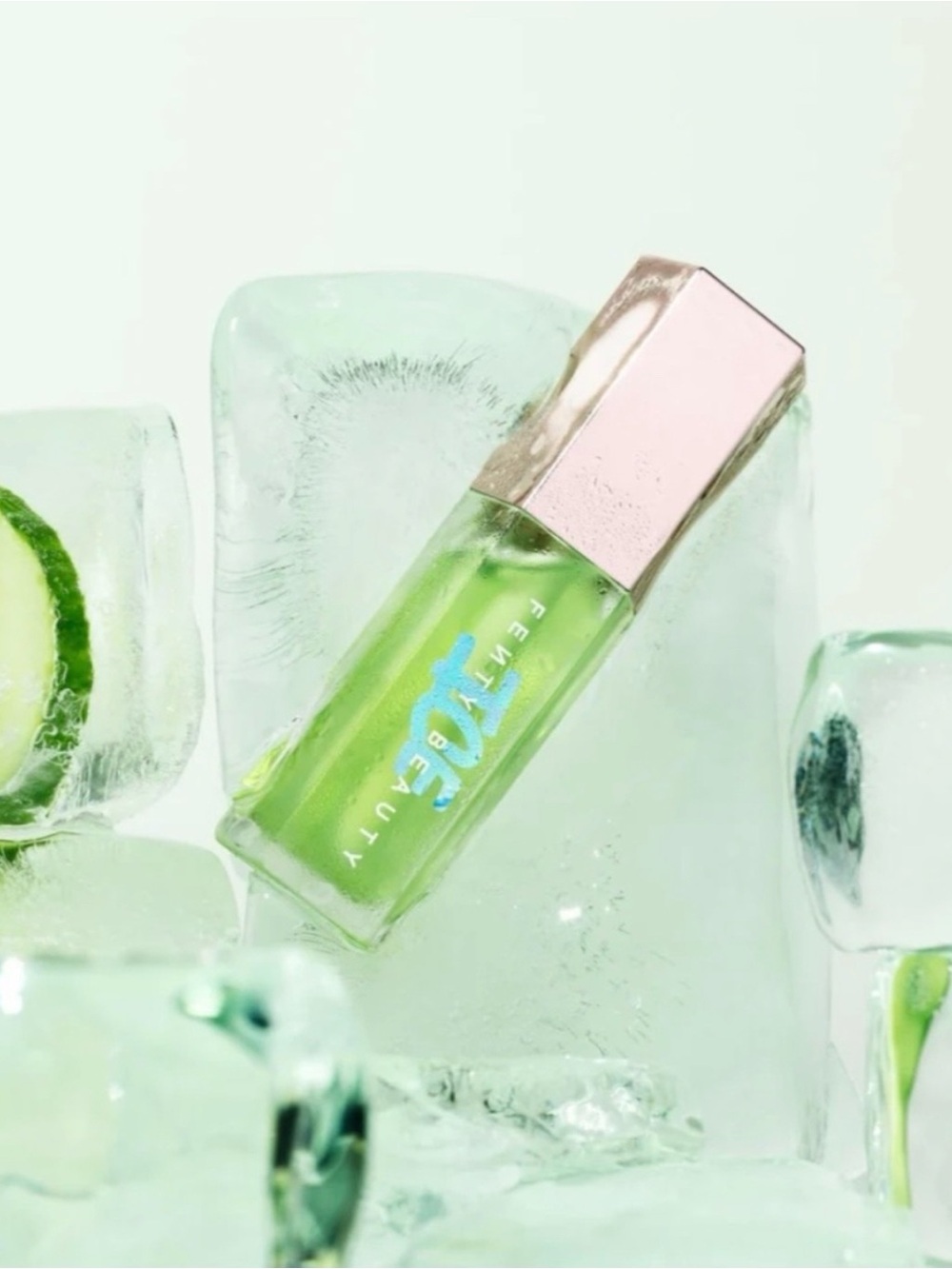 Fenty Beauty Gloss Bomb Ice Lip Cooling Lip Luminizer - Cucum’brrr NIB - Picture 3 of 4